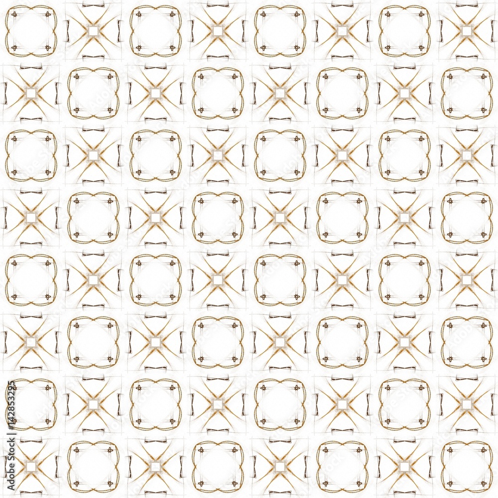 Fototapete seamless texture with 3d rendering abstract fractal brown pattern