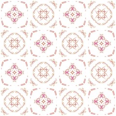 Seamless texture with 3D rendering abstract fractal orange pattern