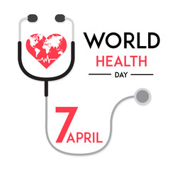 world health day concept design