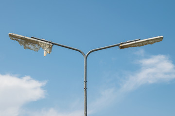 road lamp post