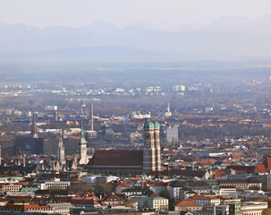 München, Panorama mit Frauenkirche