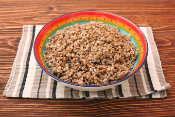 Vegetarian buckwheat porridge