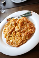 Thai style homemade omelet