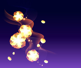 Flower Background_Flame-like flower