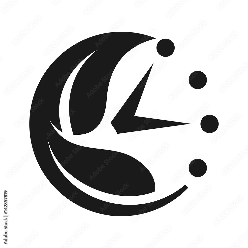 Canvas Prints clock logo vector. timer logo.