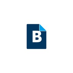 letter B in paper
