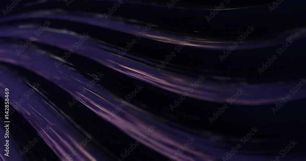 Poster abstract 4k dark chrome metal looping background with reflecting of light and environment. animation