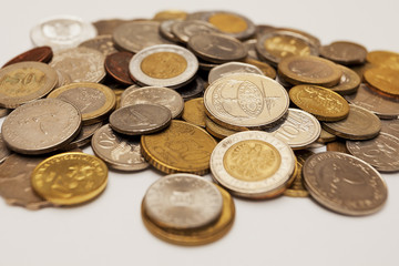Foreign currency coins 