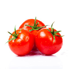 Tomatoes  isolated on white