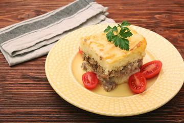 Potato casserole with meat