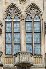 Obraz premium Some Bleached glass window in the city administration of Erfurt
