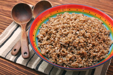 Vegetarian buckwheat porridge