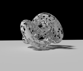 幾何学的な形状のオブジェ