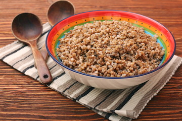 Vegetarian buckwheat porridge