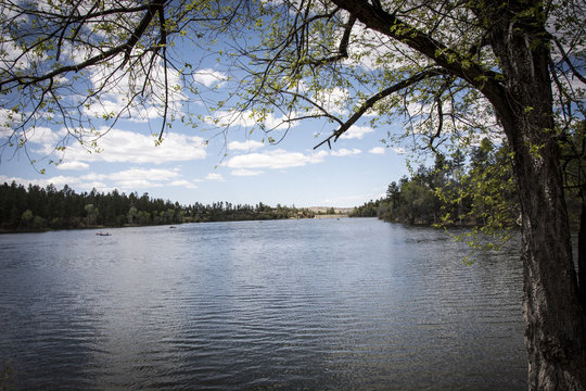 A lake scene 