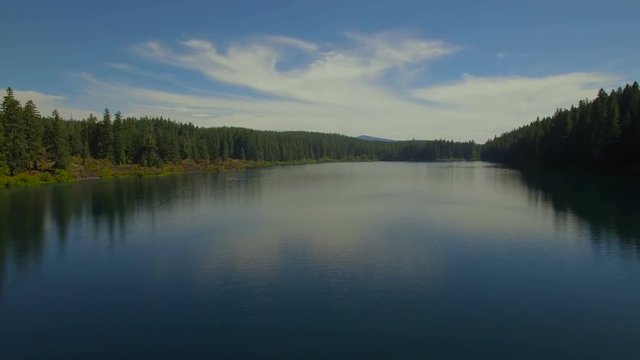 Aerial Oregon Clear Lake September 2016 4K