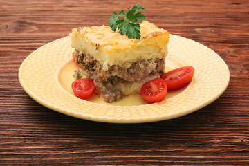 Potato casserole with meat