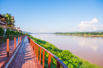 Mekong river between Thailand and Laos