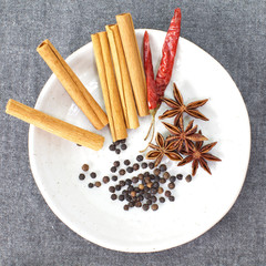 Clos - up Collection of various herb and spicy