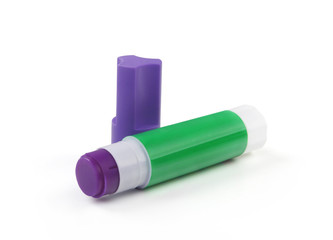  Glue Stick on White Background 