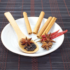 Clos - up Collection of various herb and spicy