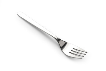 fork Stainless steel isolated over the white