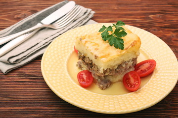 Potato casserole with meat