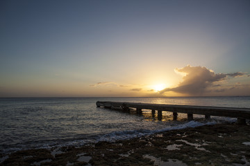 Obraz premium Sunset in Caribbean