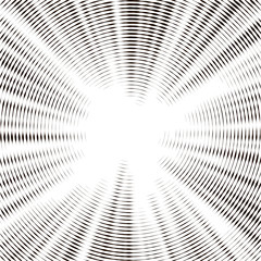 Black and white abstract modern concentric circles texture,