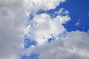 blue sky with cloud and raincloud beautiful art of nature. copy space for add text