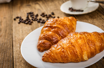 Croissant and coffee