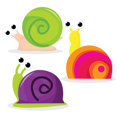 Cartoon snails