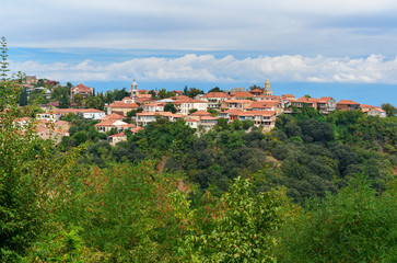 Obraz premium View of Signagi or Sighnaghi city. Georgia