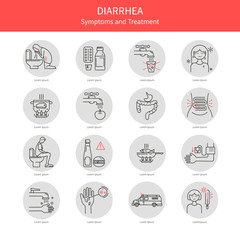 Set diarrhea icons