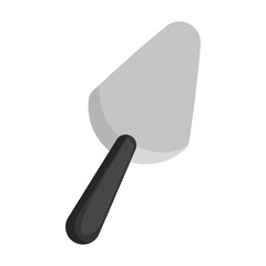 hand shovel icon over white background. gardening equipment concept. colorful design. vector illustration