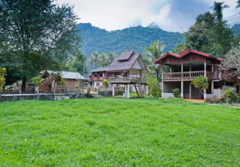 Fototapeta premium Landscape. Vang Vieng. Laos.