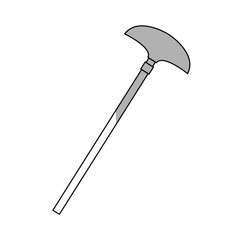 gardening tool icon over white background. vector illustration