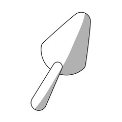 gardening hand shovel  tool icon over white background. vector illustration