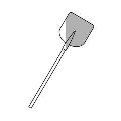 gardening shovel  tool icon over white background. vector illustration