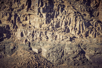 Fototapeta premium Landscape with the image of a stone quarry.