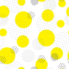 Printed kitchen splashbacks Yellow Geometric Seamless Pattern