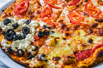 Pizza on plate