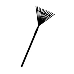 gardening fork tool icon over white background. vector illustration