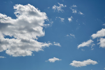Beautiful blue sky with clouds