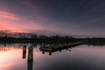 Abendrot am Ümminger See