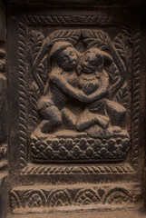 Fototapeta na wymiar Hindu Goddes Sexual Pose Kamasutra