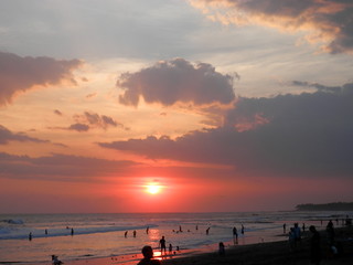 Sunset by the beach