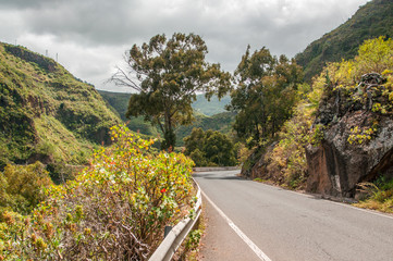 View of the mountain road, Gran Canaria