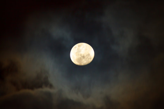 The Moon at Cloudy Night