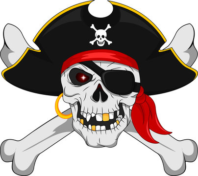 Pirate skull and crossed bones